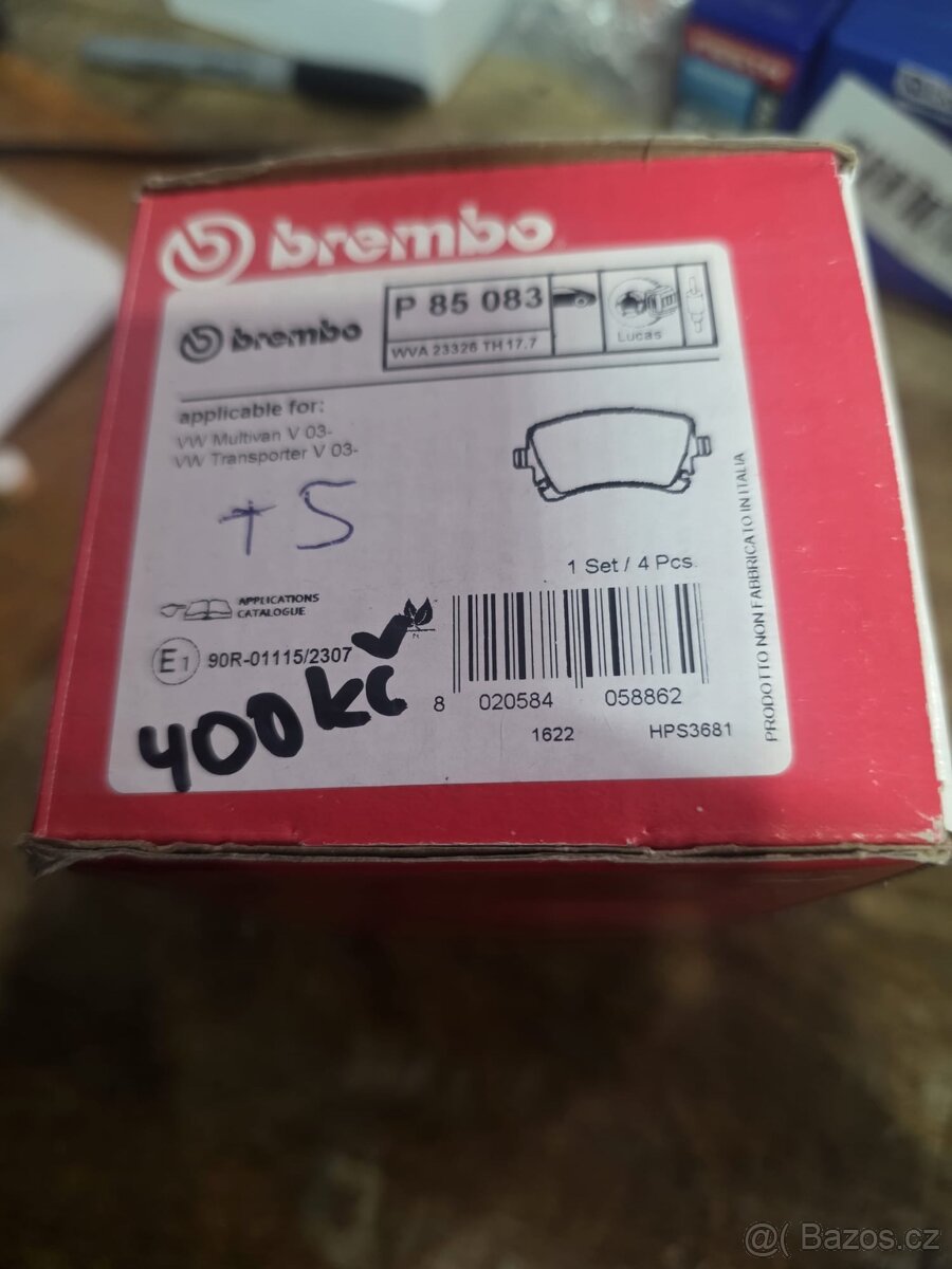 Zadní brzdové destičky na T5 - 2