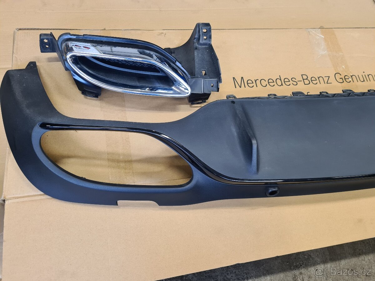 Mercedes S213 AMG paket - difuzor zadního nárazníku, výfuky - 2