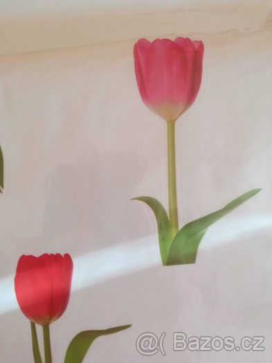 nalepky na zed nebo okna apod. tulipany - 2