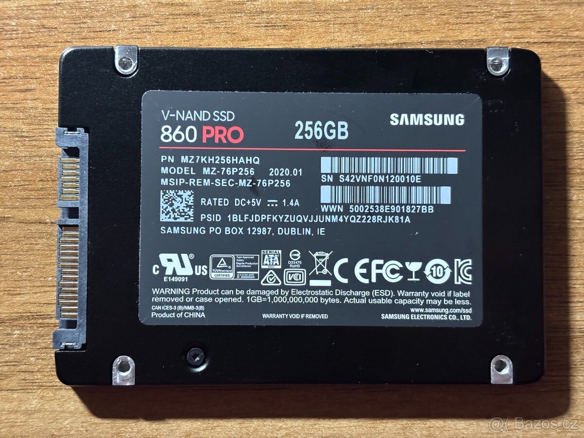 SSD disk Samsung 860 EVO - 2.5" - 256GB - 2