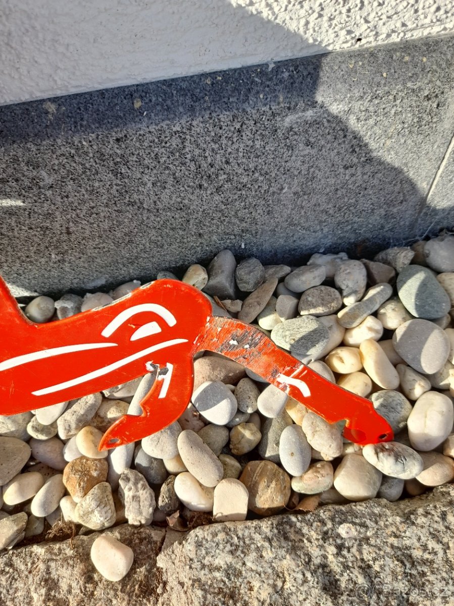 Stará reklamní cedule Mobil oil smalt - 2