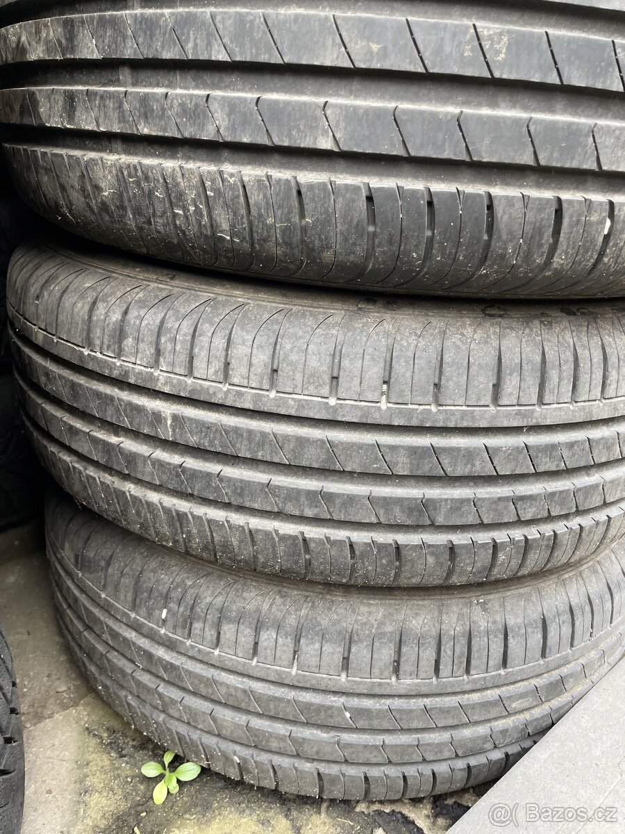 Plech disky 5x112 včetně letních pneu 195/65R15 - 2