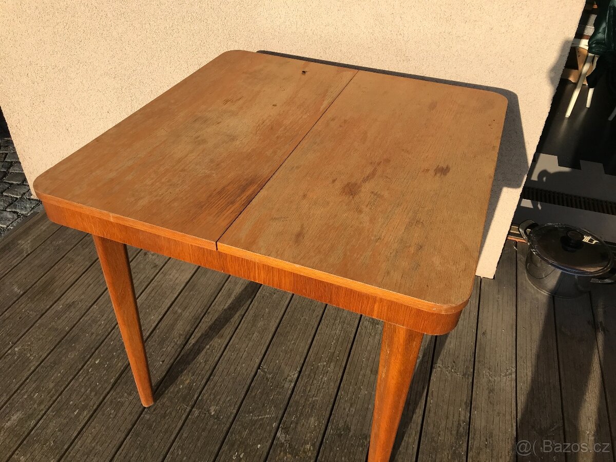 Stul / celodreveny / retro / 2ks / rozkladaci - 2