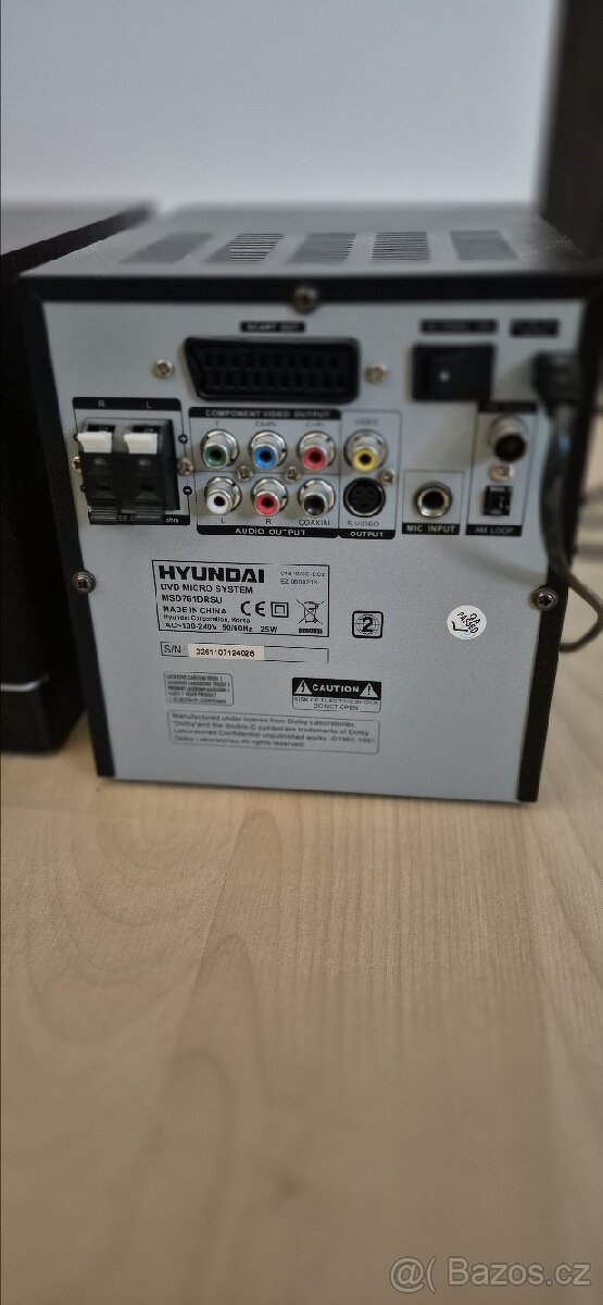 Mikrosystém Hyundai s DVD přehrávačem - 2