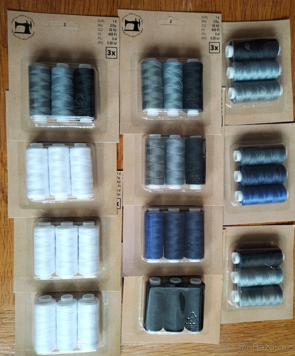 Overlockové a obyčejné nitě - 2