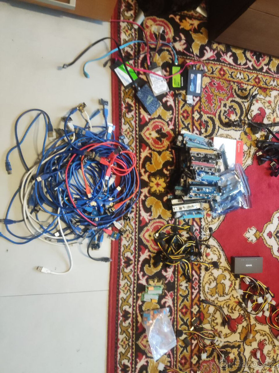 Zbytek po mining risery, ssd, usb, ethernet - 2