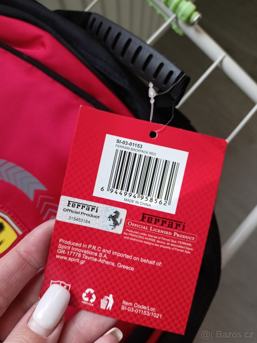 NOVÝ BATOH ,,FERRARI" - 2