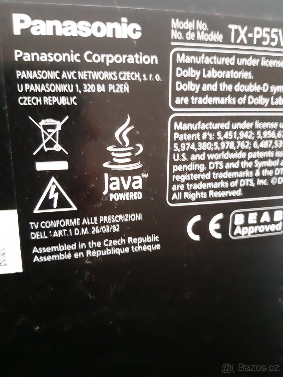 Panasonic Tx-p55vt30e - 2