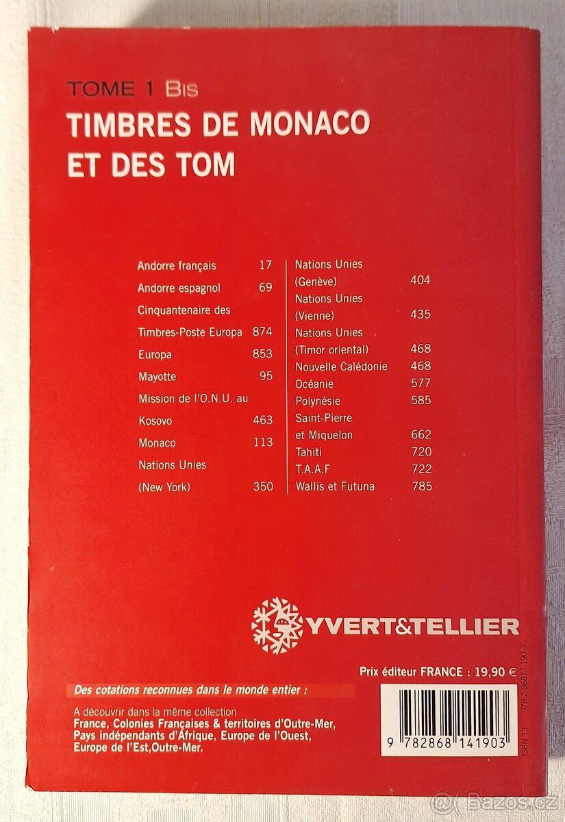 Prodám katalog známek Yvert & Tellier 2009 - 2