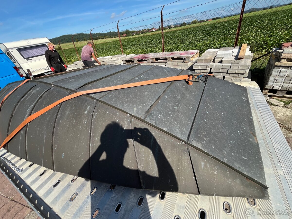 Přístřešek, vchodová stříška měďená - 2