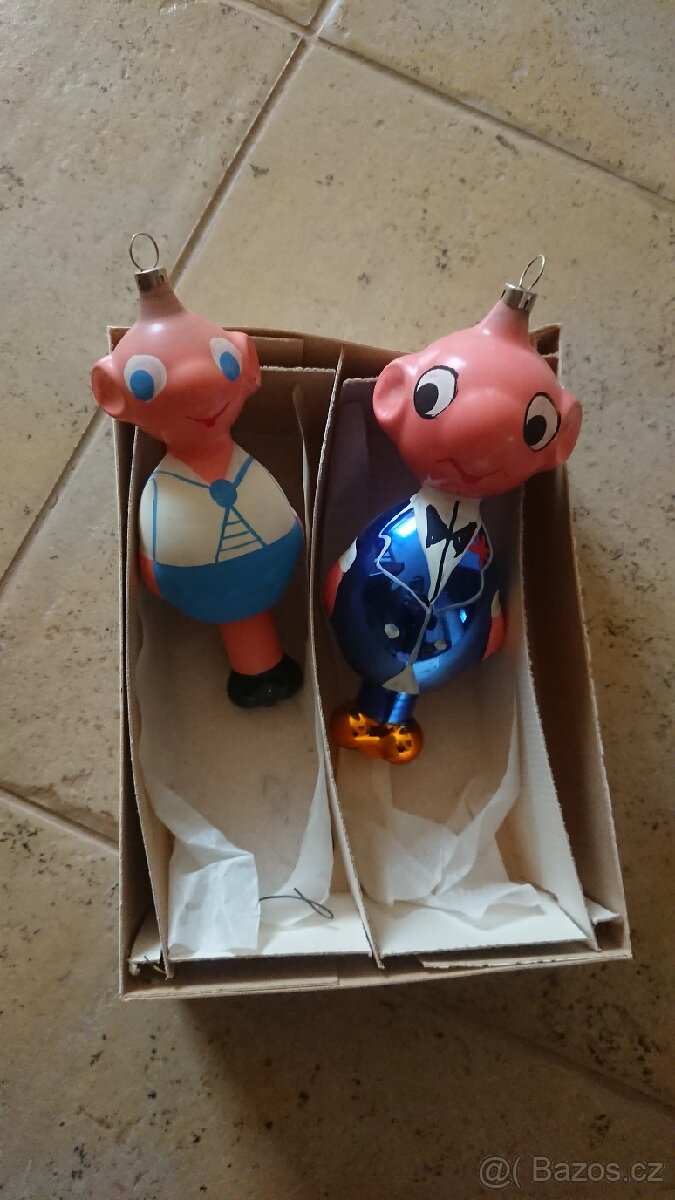 Retro ozdoby Spejbl a Hurvínek - 2