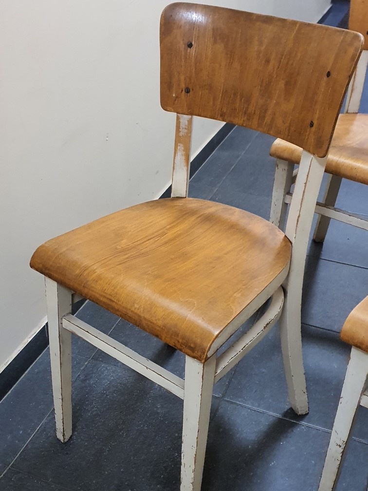 retro poválečné ČSR židle 2+1ks socialismus 1940 - 1950 - 2