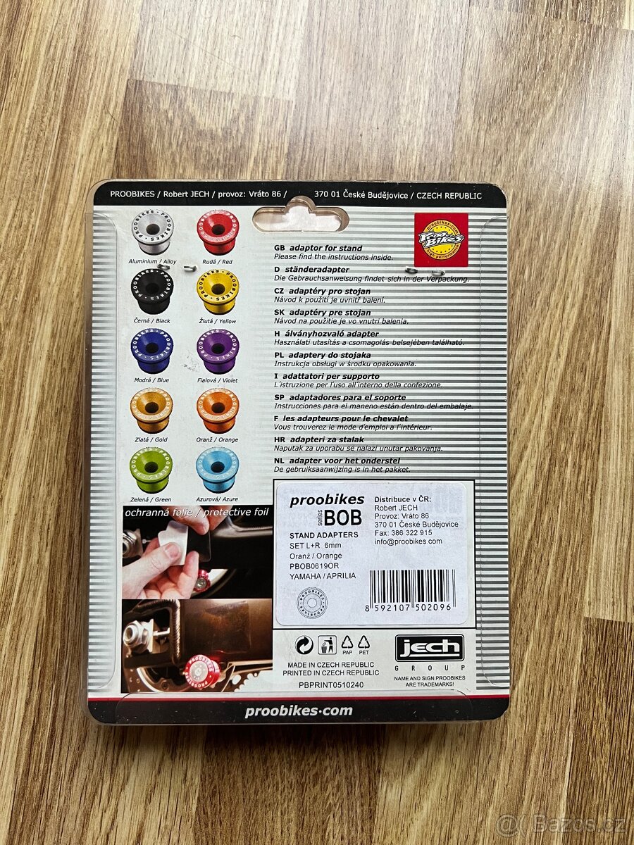 Padací protektory na motorku, adaptér na stojan - 2