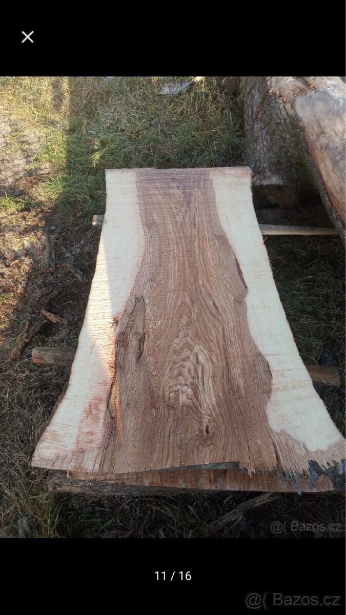 Fošny jasan,modřín ,XXL fošny - 2