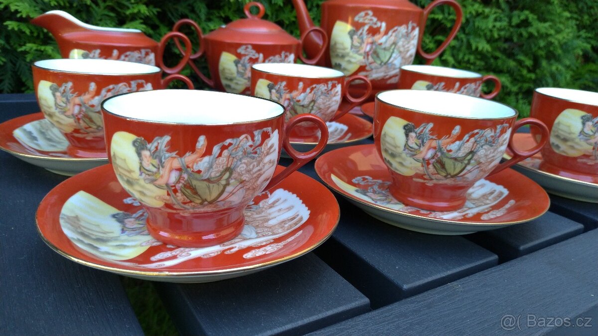 Čínský porcelánový čajový servis - 2