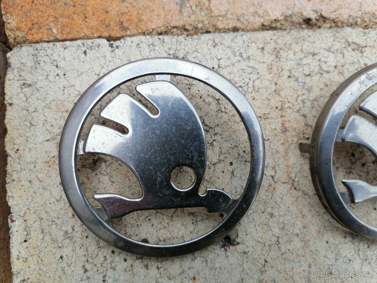 Škoda chromové znaky - 2