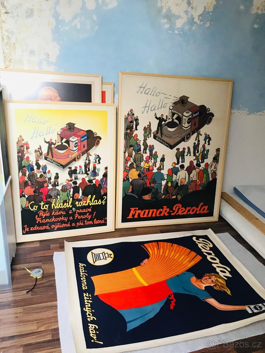 starý reklamní plakat cedule učtenky - 2