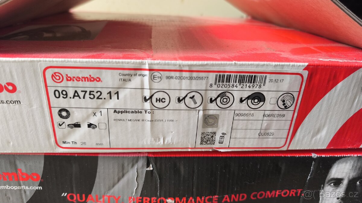Přední kotouče Brembo Megane 3RS - 2
