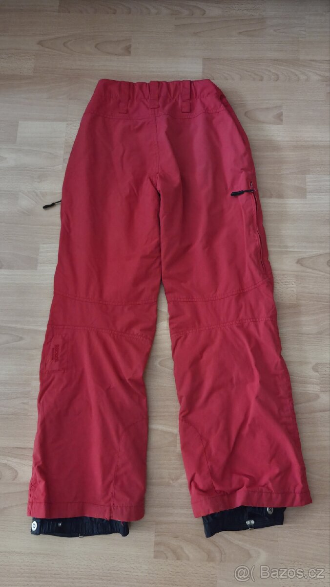 Červené lyžařská kalhoty Belowzero vel. XS - 2