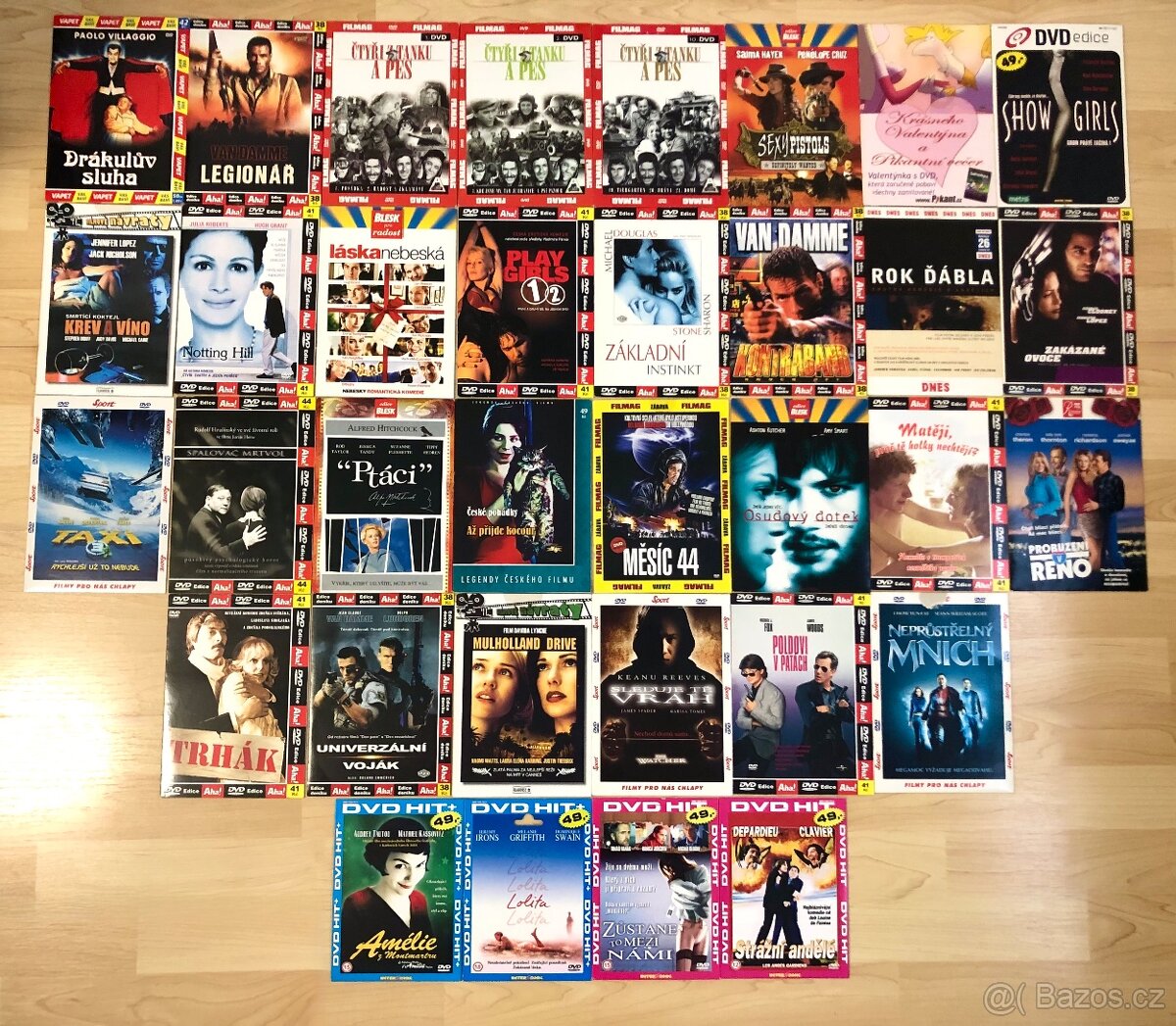 118 DVD filmů - 2