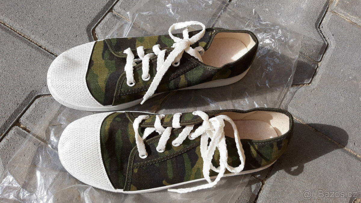 boty letní plátěné vel. 40, ARMY, plátěnky - 2