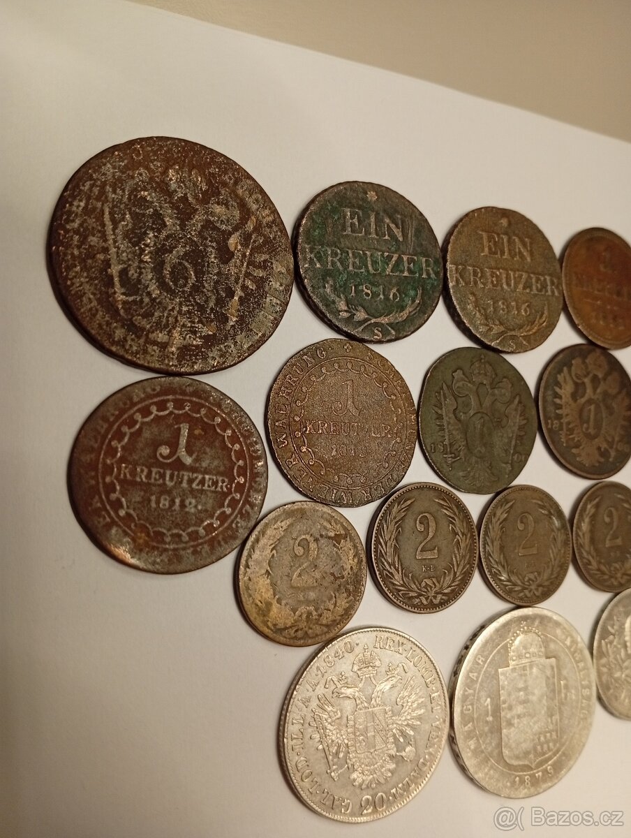 KONVOLUT MINCÍ RAKOUSKO UHERSKO. I STŘÍBRNÉ MINCE - 2
