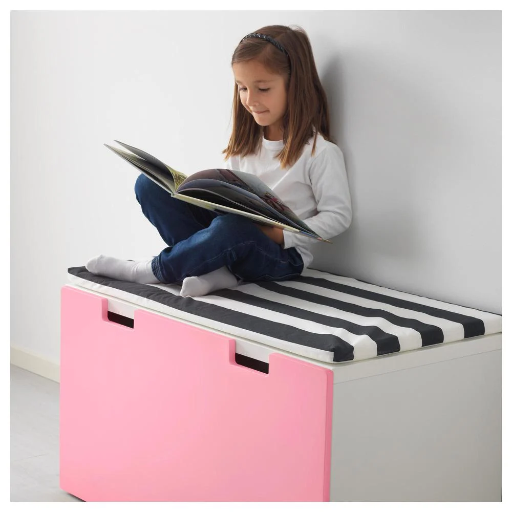 IKEA STUVA lavice bílo růžová šuplík - 2