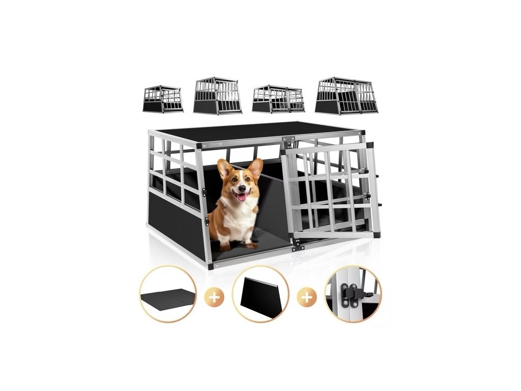 Dvojitý ALU box klec pro psa - 2