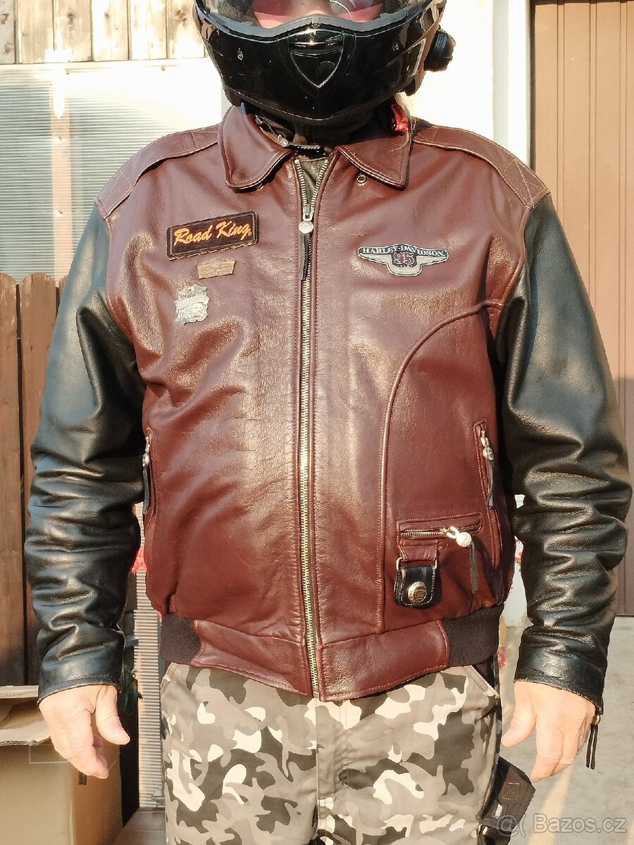 Kožená retro bunda Harley Davidson pro sběratele originalit - 2