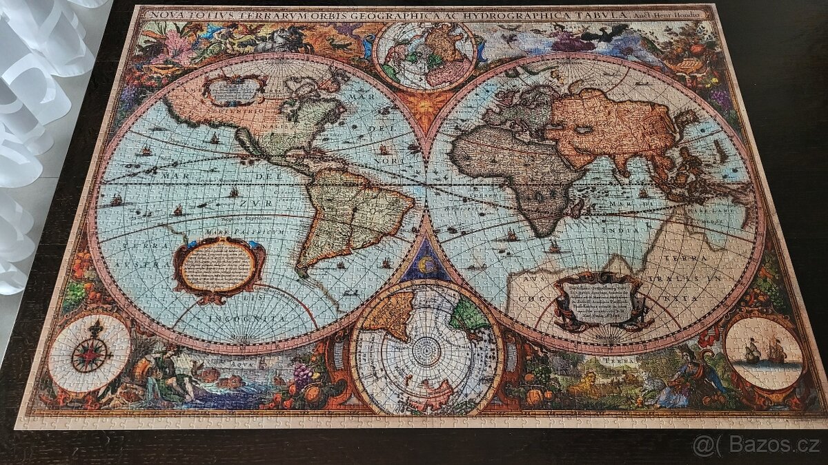 Puzzle Historická mapa světa 3000 dílků - 2