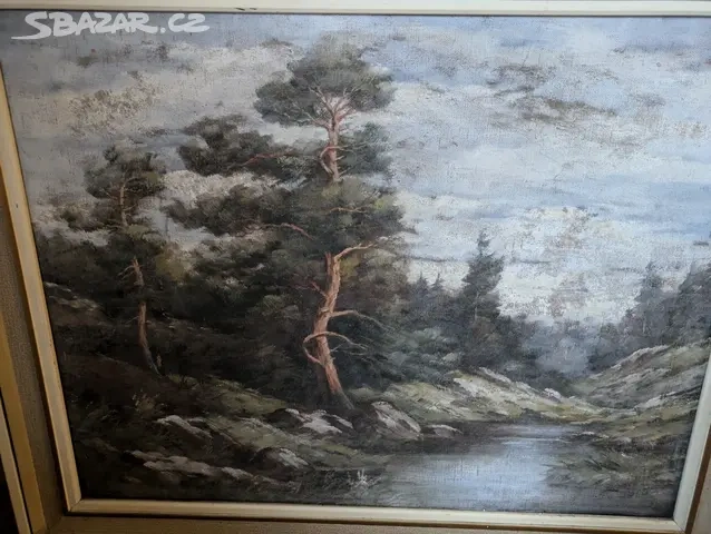 Starý obraz na plátně - 2