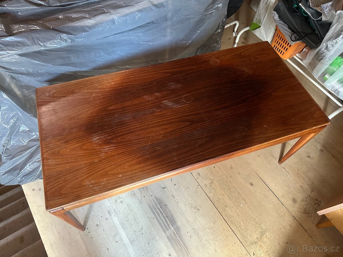 Retro starý dřevěný konferenční stůl - 2