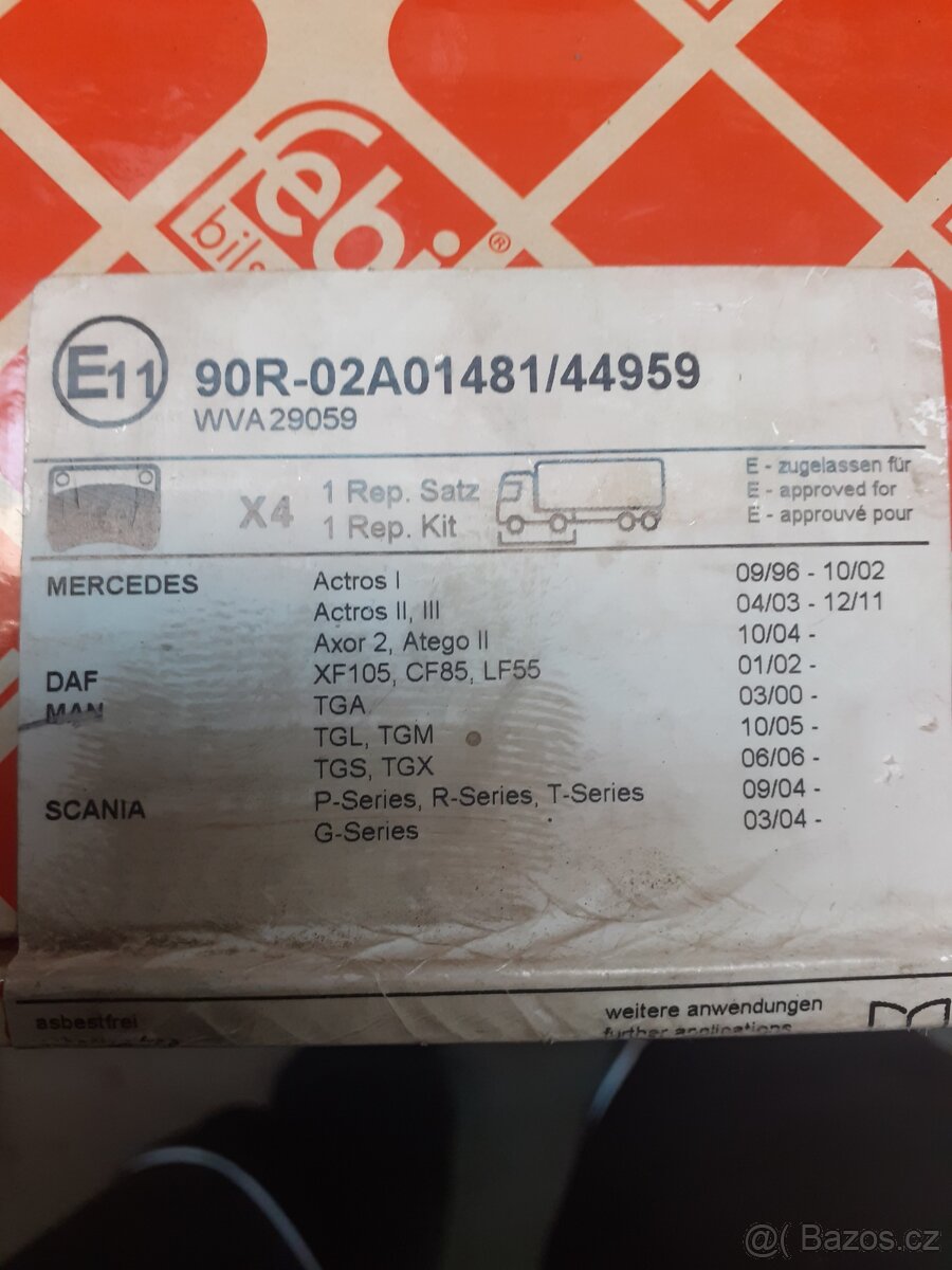 Brzdové destičky Febi bilstein - 2