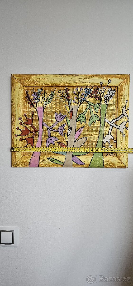 barevný obraz Květiny ve váze - 2