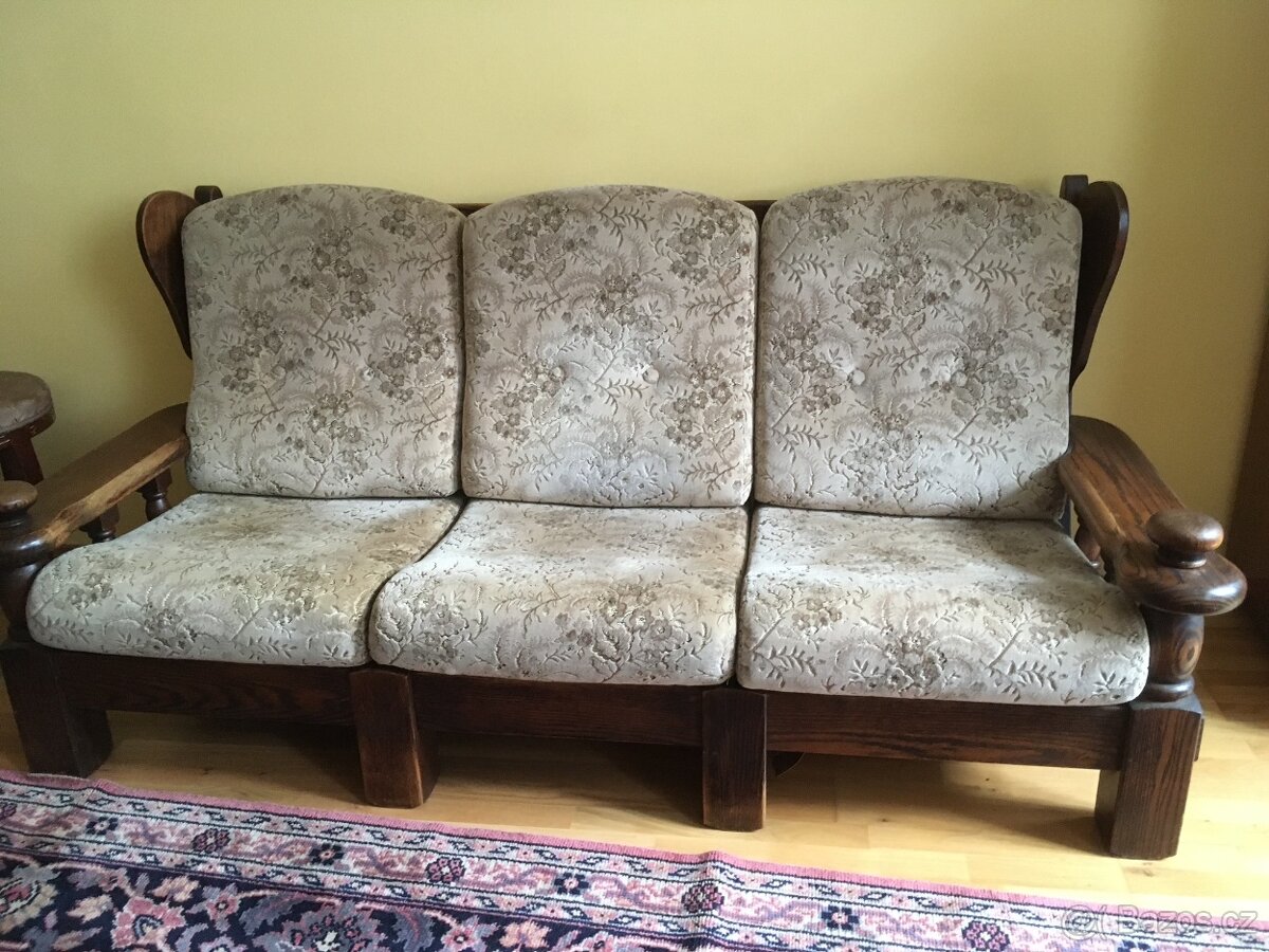 Sedačka masiv- holandský nábytek - 2