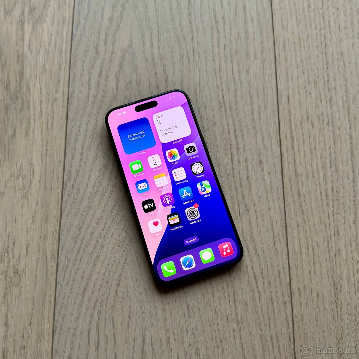 ZÁNOVNÍ APPLE IPHONE 15 PRO MAX 256GB-BÍLÝ,100% BATERIE - 2