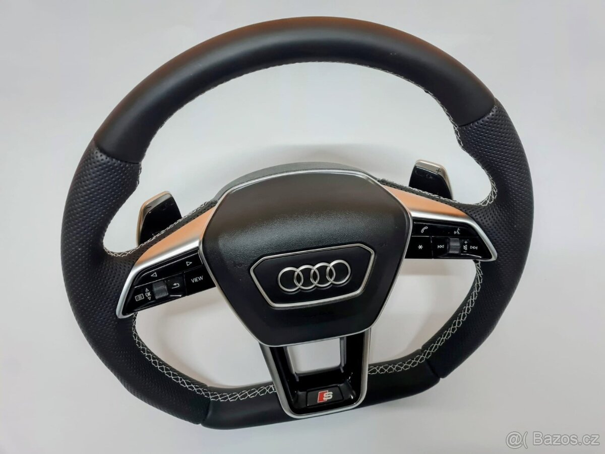 SPORTOVY VYHREVANY AUDI VOLANT MULTIFUNKCIA F1 PADLA AIRBAG - 2