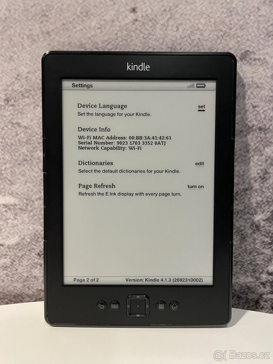 Čtečka knih Amazon Kindle 4. Generace - 2