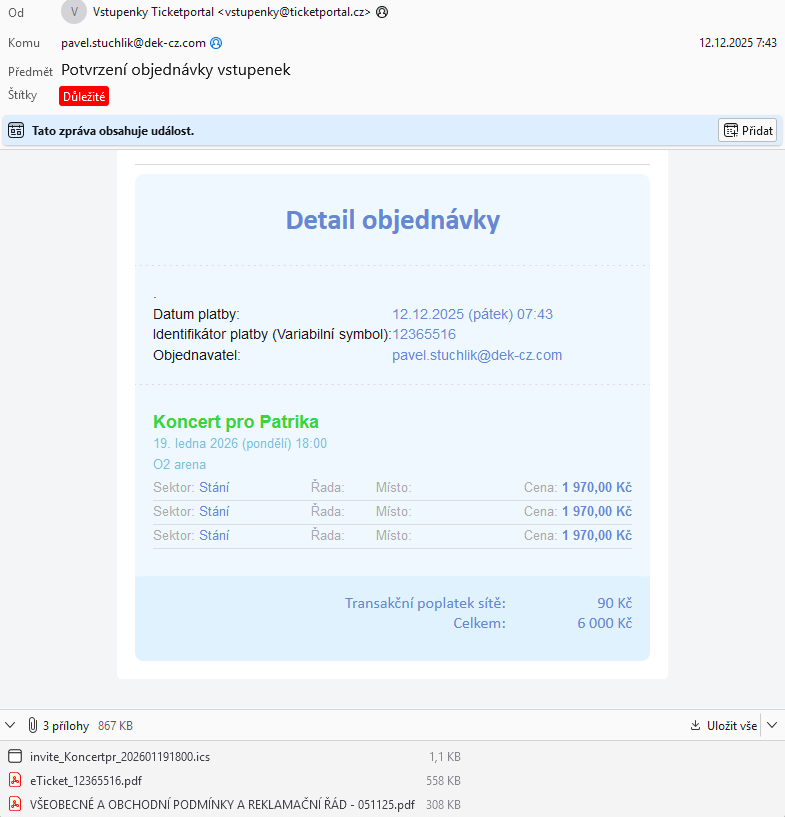 Koncert pro Patrika - 2