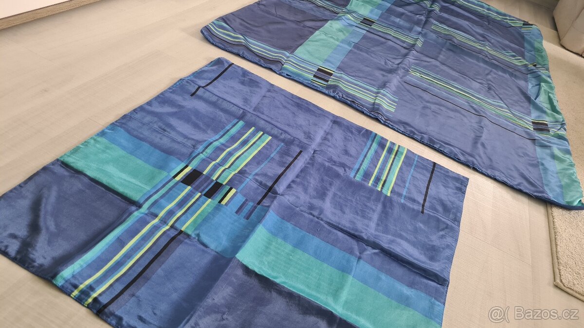 Modré saténové povlečení - 2