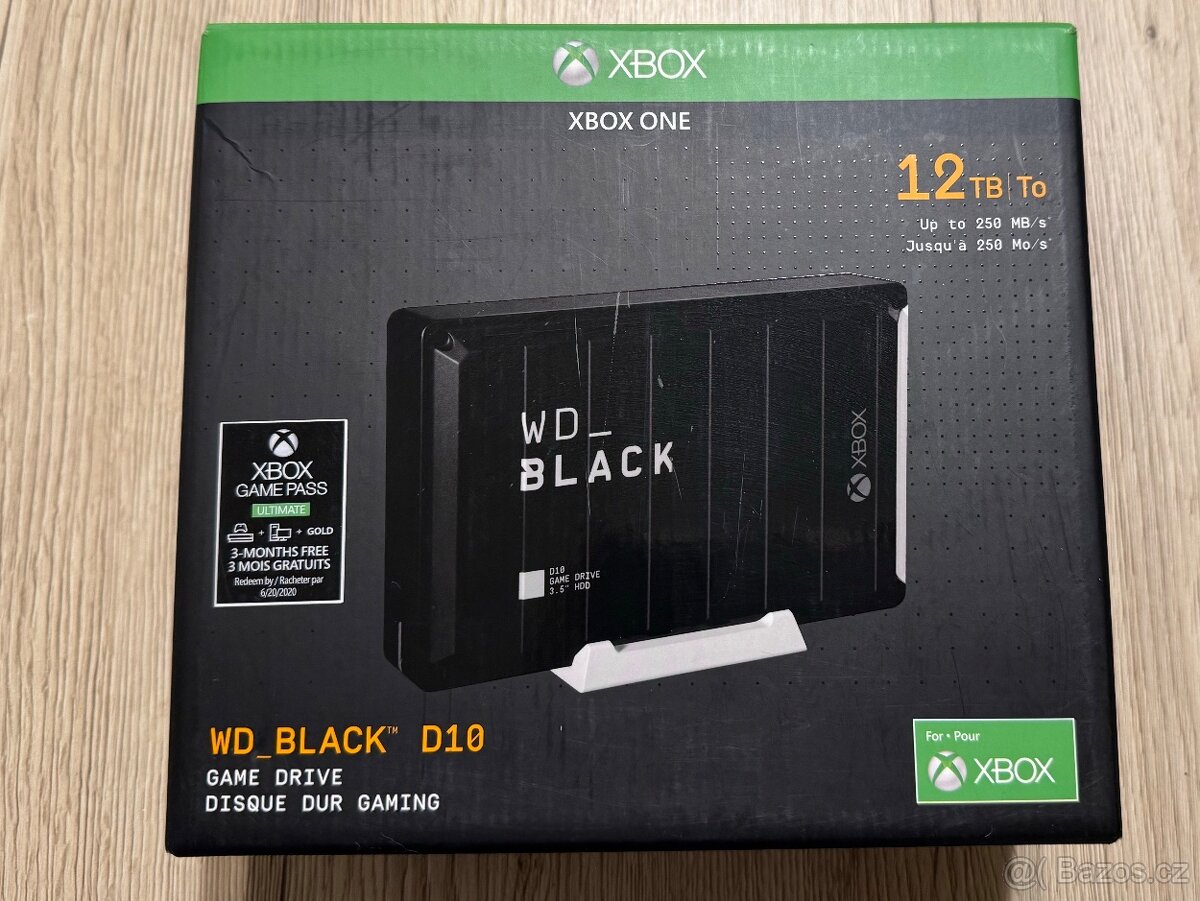 WD Black XBox One HDD externí disk 12 TB - 2