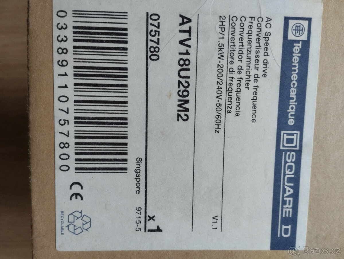 Prodám nový frekvenční měnič Altivar - 2