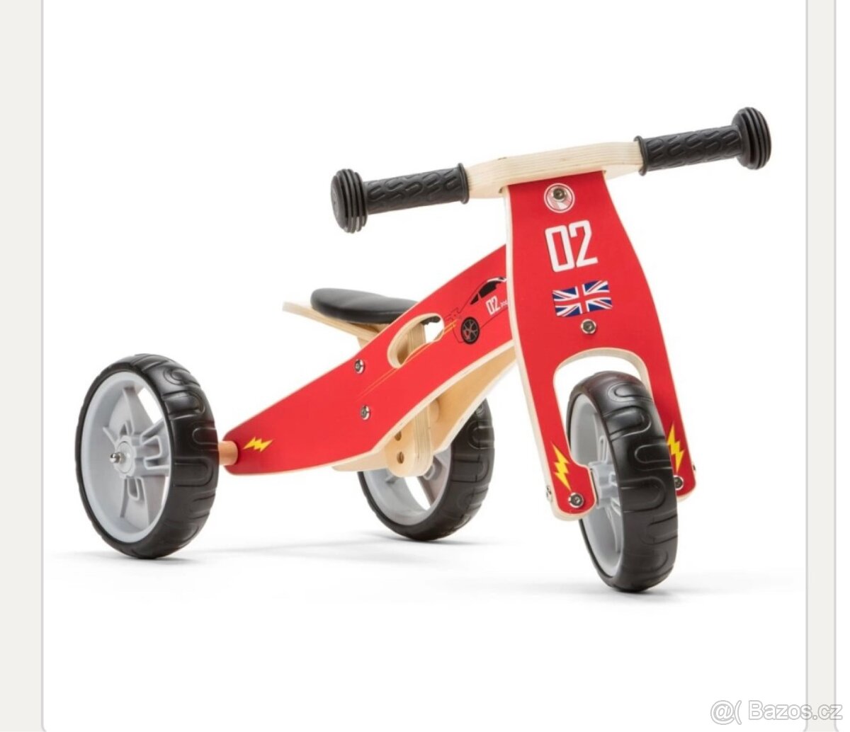 NICKO Dřevěné odrážedlo 2v1 - 2