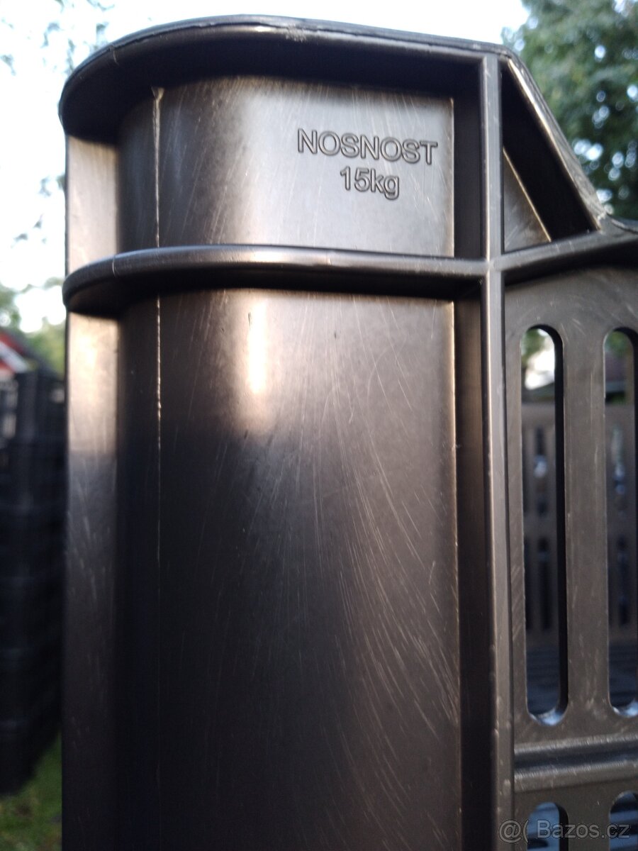 Plastové přepravky černé OZ 600x400x220 - 2