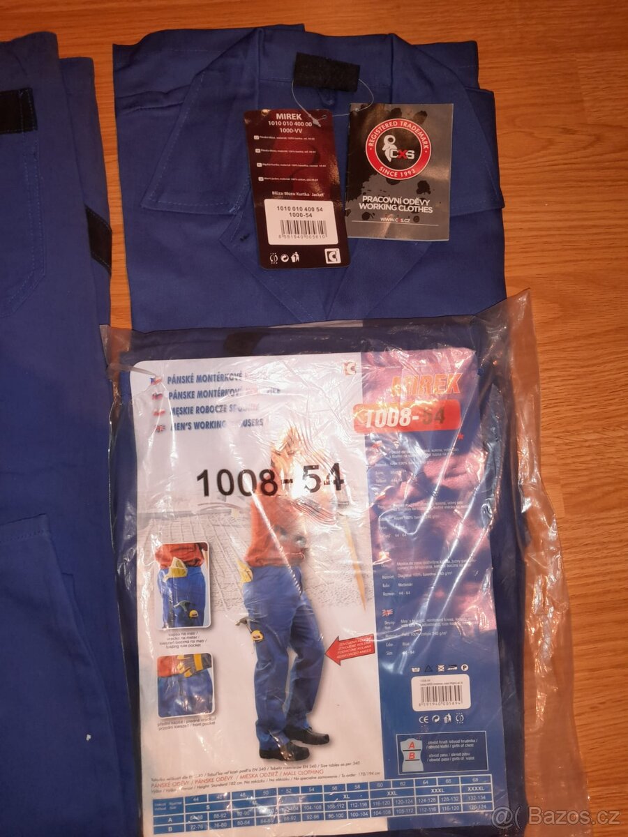 Pracovní montérky - kalhoty i samostatné haleny - 2