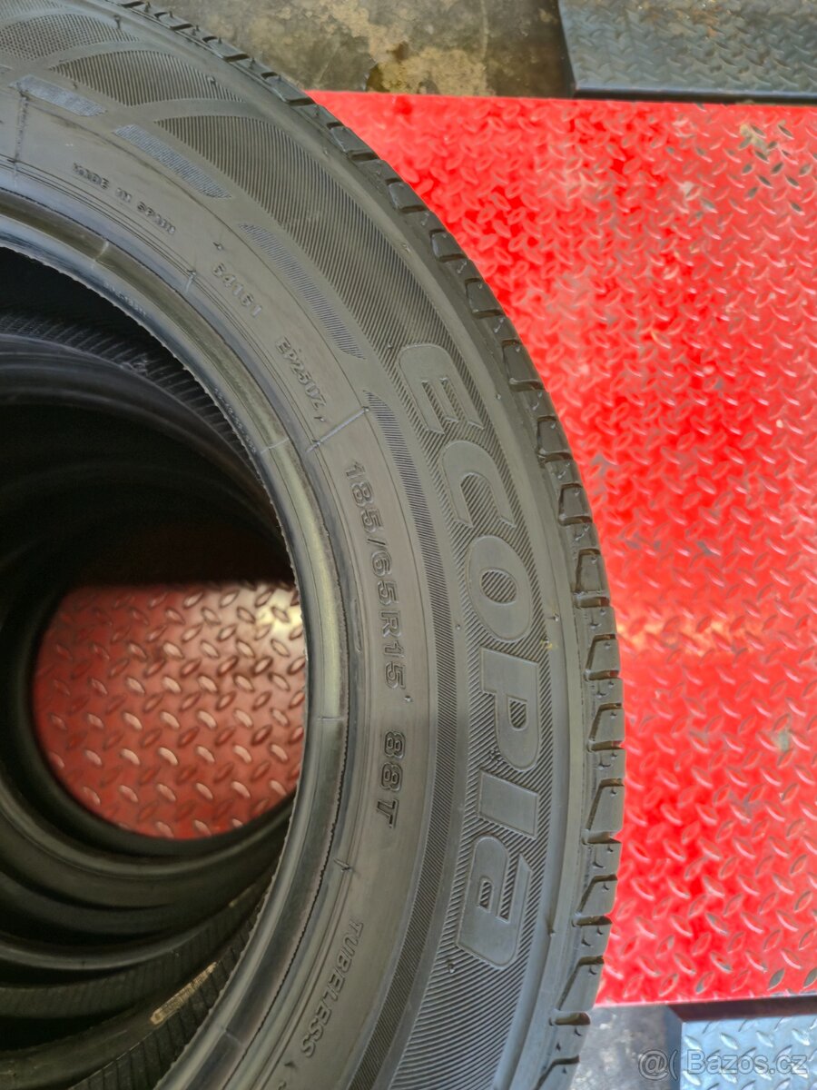 4ks 185/65 R15 Bridgestone ecopia EP 25,2x6mm,2x5mm DOT2018 - 2