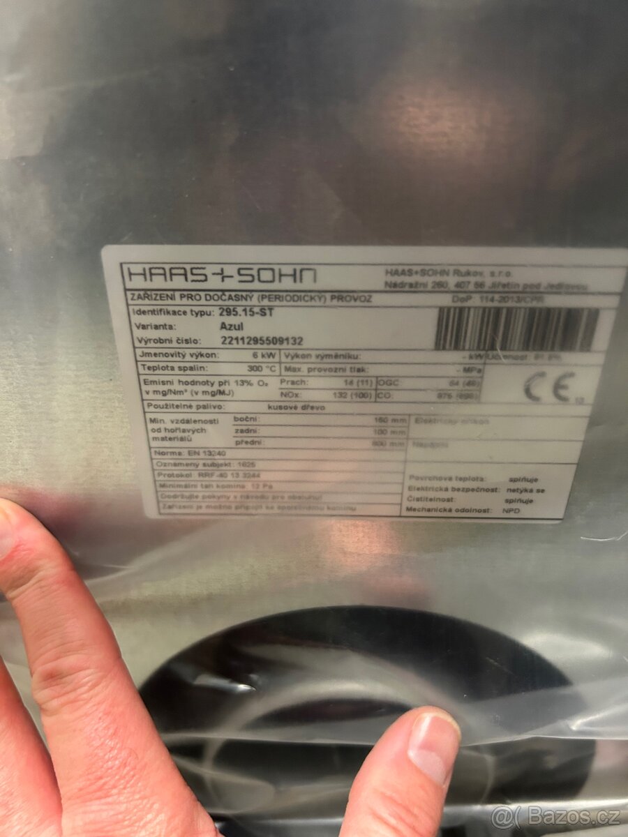 Krbová kamna Haas+Sohn AZUL - 2