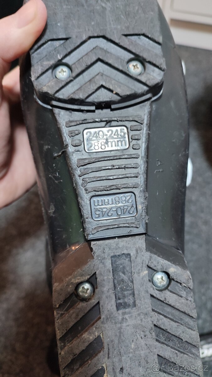 Dětské lyže 120+lyžáky 24cm - 2