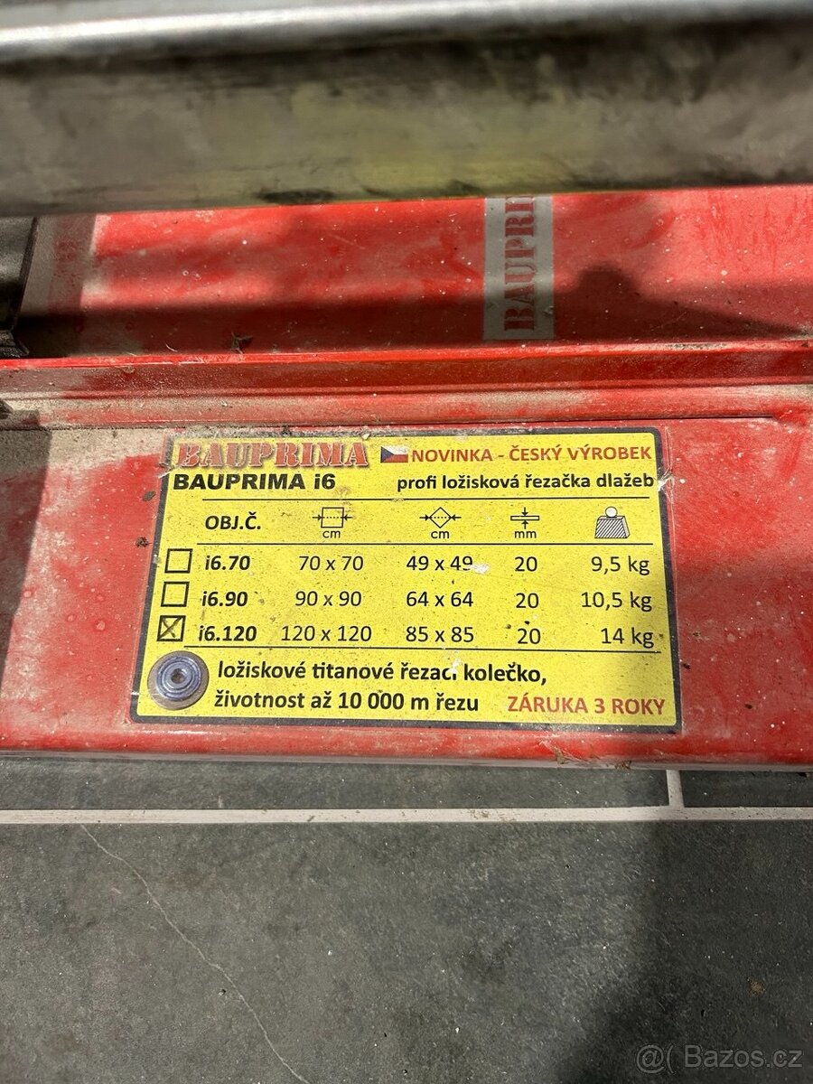 řezačka na dlažbu BAUPRIMA I6.120 - 2