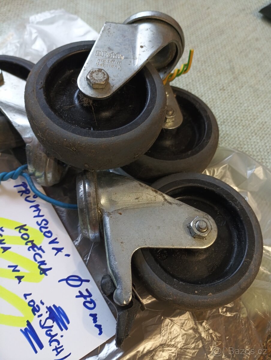 Průmyslová kolečka,4.ks - 2